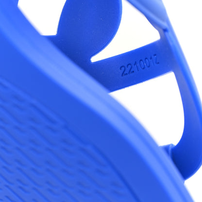 Hermes Rubber Womens Egerie Sandals  37 Bleu Outremer 9 of 10