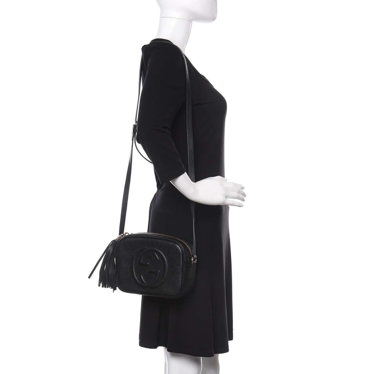 Gucci Pebbled Calfskin Small Soho Disco Bag Black 2 of 12