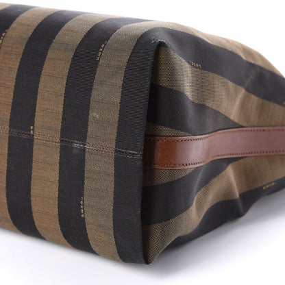 Fendi Pequin Cuoio Vegetale Large Hobo Tobacco Black Cuoio 7 of 15