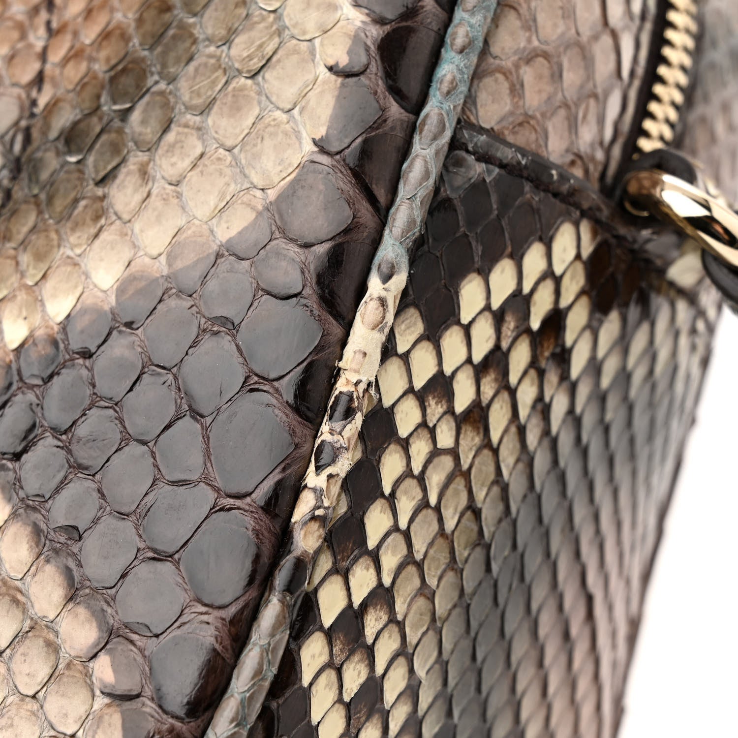 Gucci Snakeskin Small Soho Disco Bag Off White Nut Brown Beige 13 of 13