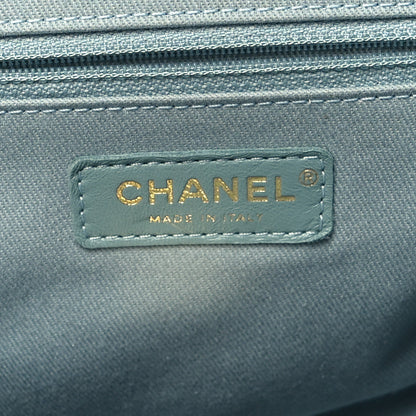 Chanel Caviar Quilted Business Affinity Backpack Light Blue 6 of 12