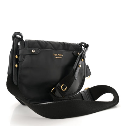 Prada Nylon Calf Corsaire Bag Black 3 of 16