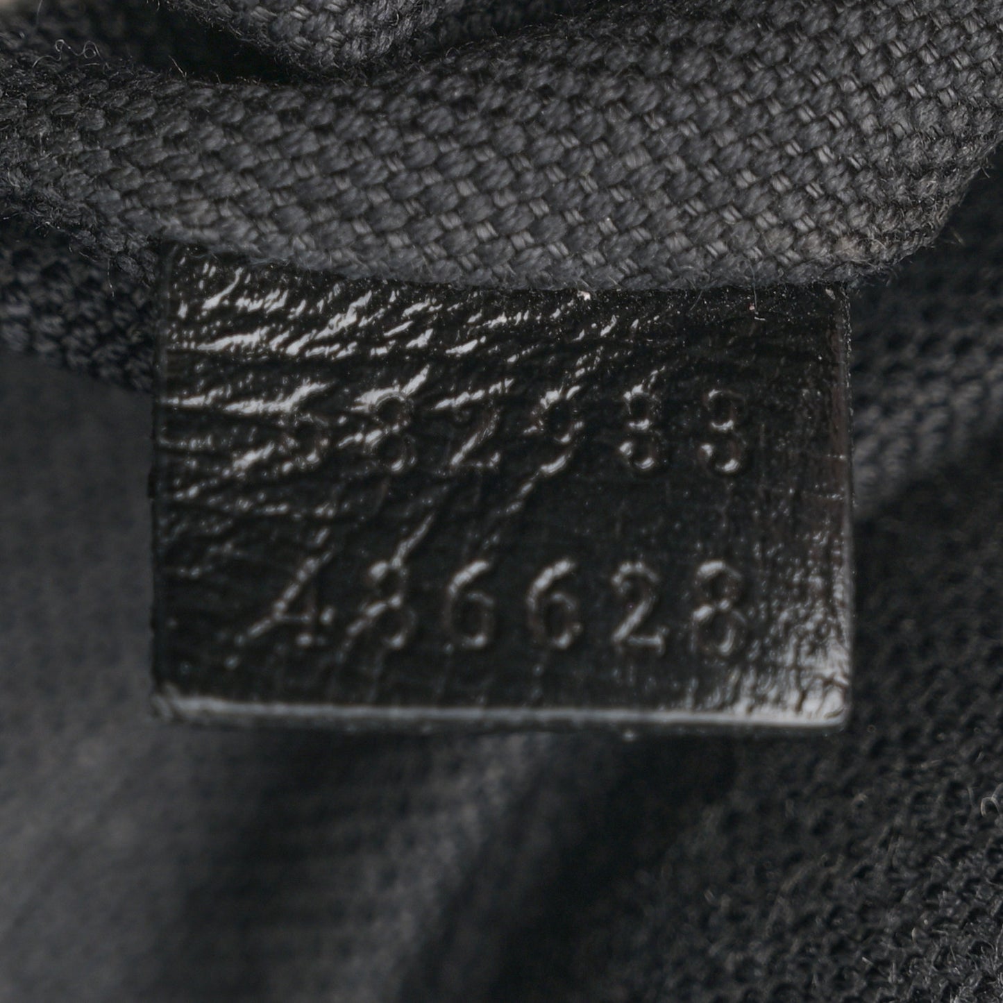 GG Supreme Monogram Textured Calfskin Retro Interlocking G Belt Bag Black