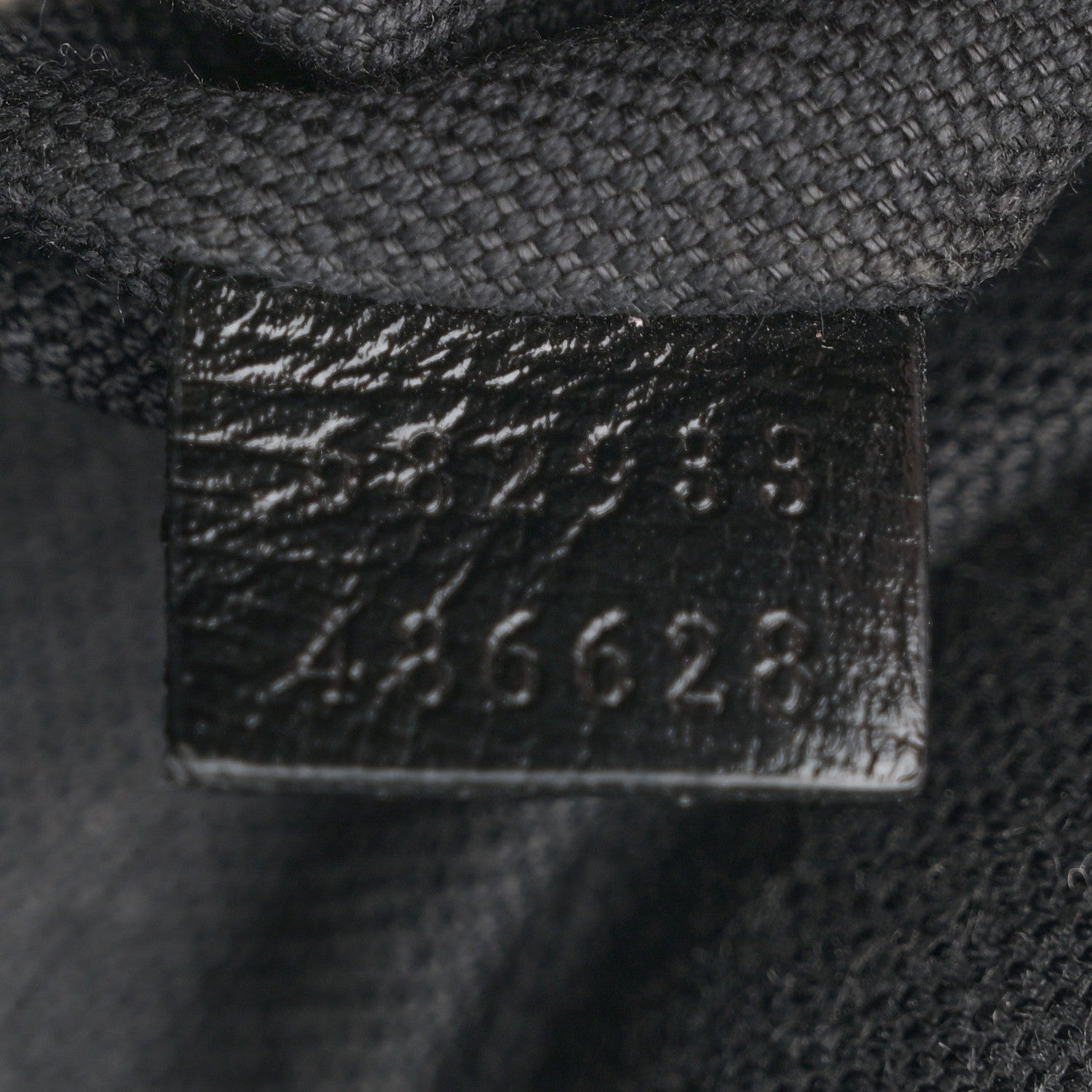 Gucci GG Supreme Monogram Textured Calfskin Retro Interlocking G Belt Bag Black 7 of 11