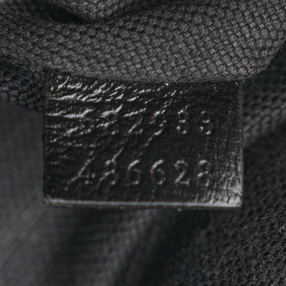 Gucci GG Supreme Monogram Textured Calfskin Retro Interlocking G Belt Bag Black 7 of 11