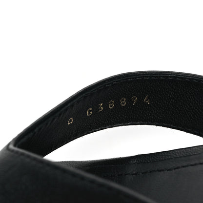 Chanel Lambskin Pearl Chain CC Thong Sandals 38 Black 8 of 8