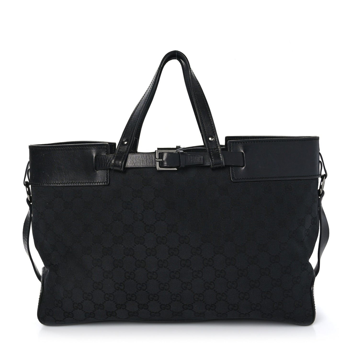 Monogram Large Tote Black