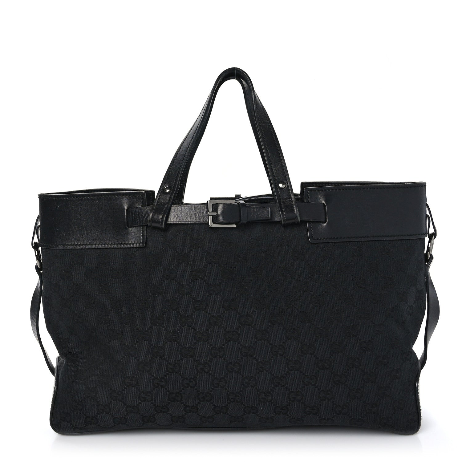 Gucci Monogram Large Tote Black 1 of 9