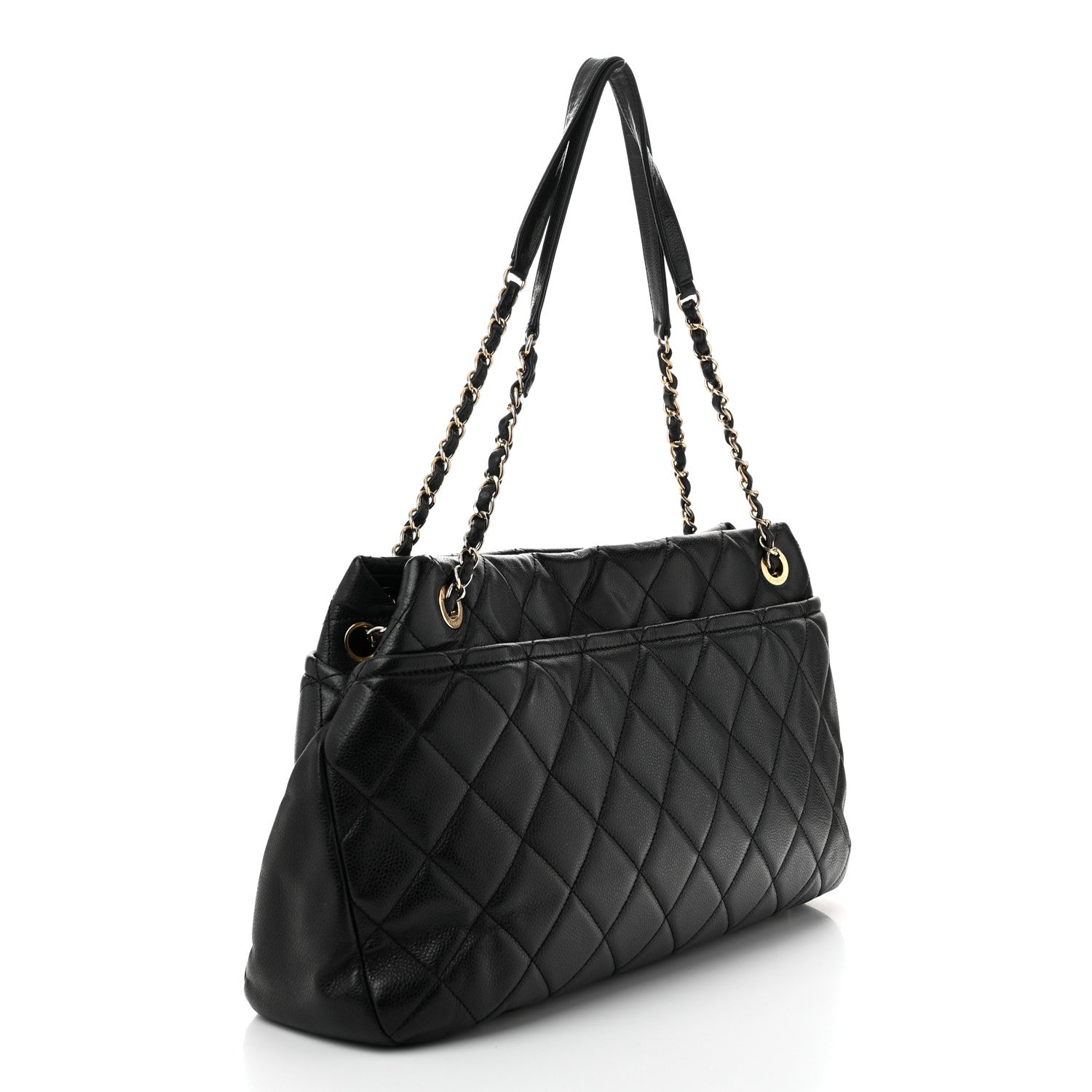 Chanel Caviar Quilted Timeless CC Soft Tote Black 3 of 10