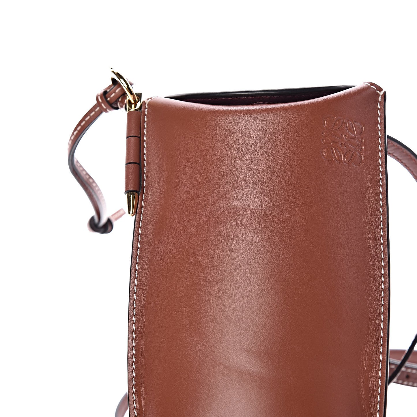 Smooth Calfskin Gate Pocket Rust