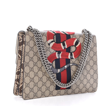 Gucci GG Supreme Monogram Kingsnake Embroidered Medium Dionysus Shoulder Bag Beige 4 of 15
