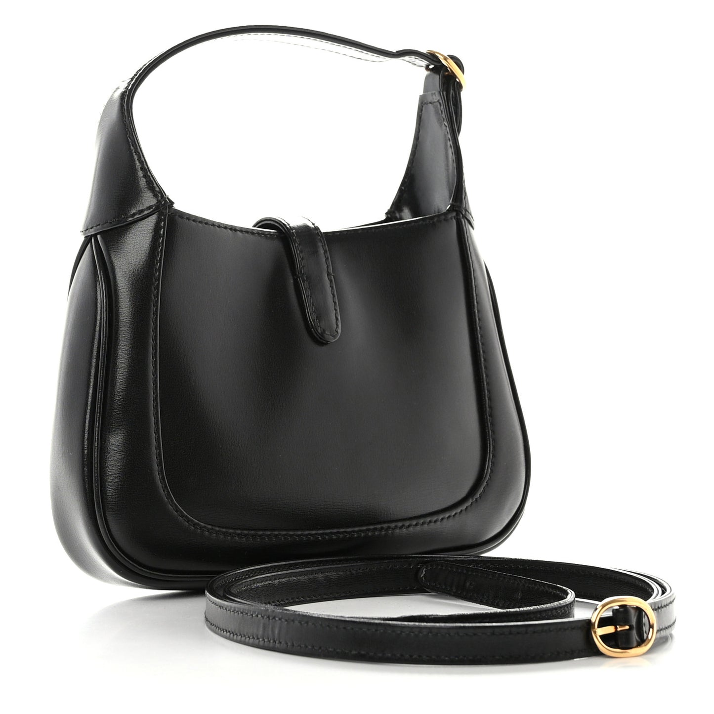Boarded Dyana Lux Calfskin Mini Jackie 1961 Hobo Black