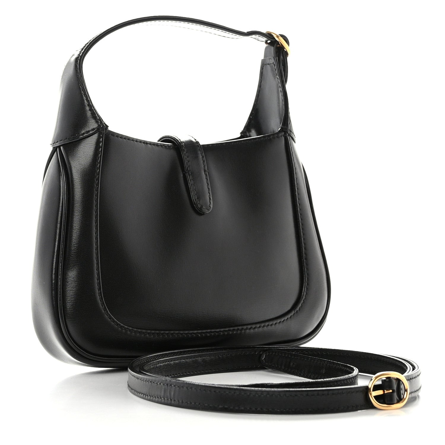 Gucci Boarded Dyana Lux Calfskin Mini Jackie 1961 Hobo Black 3 of 11