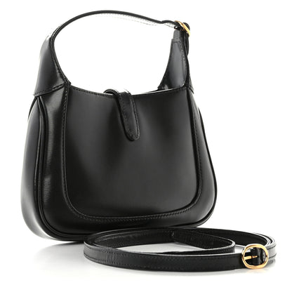Gucci Boarded Dyana Lux Calfskin Mini Jackie 1961 Hobo Black 3 of 11