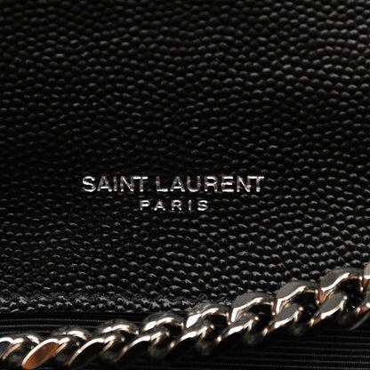 Saint Laurent Grain De Poudre Small Monogram Kate Satchel Black 6 of 10