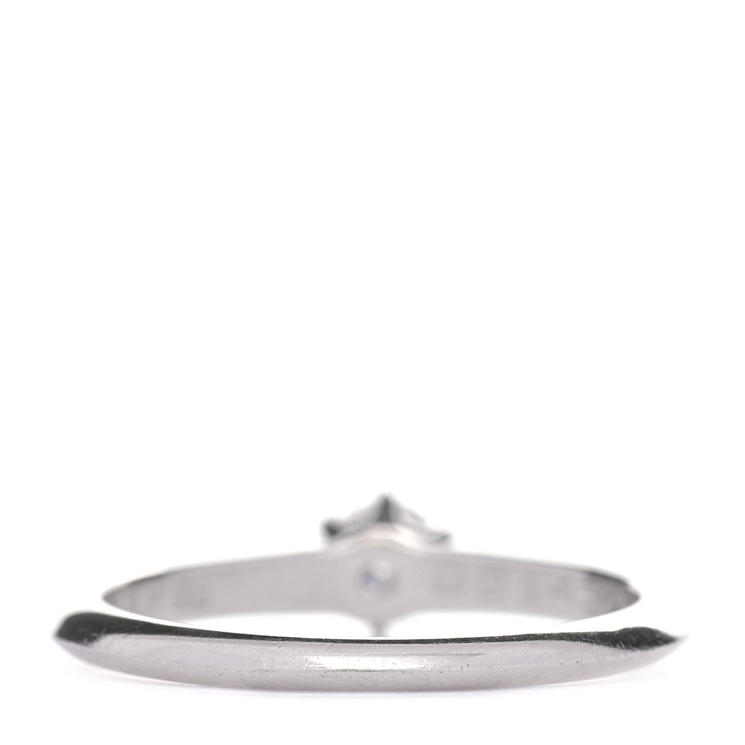 Tiffany Platinum Diamond .25ct Solitaire Engagement Ring 51 5.75 3 of 5