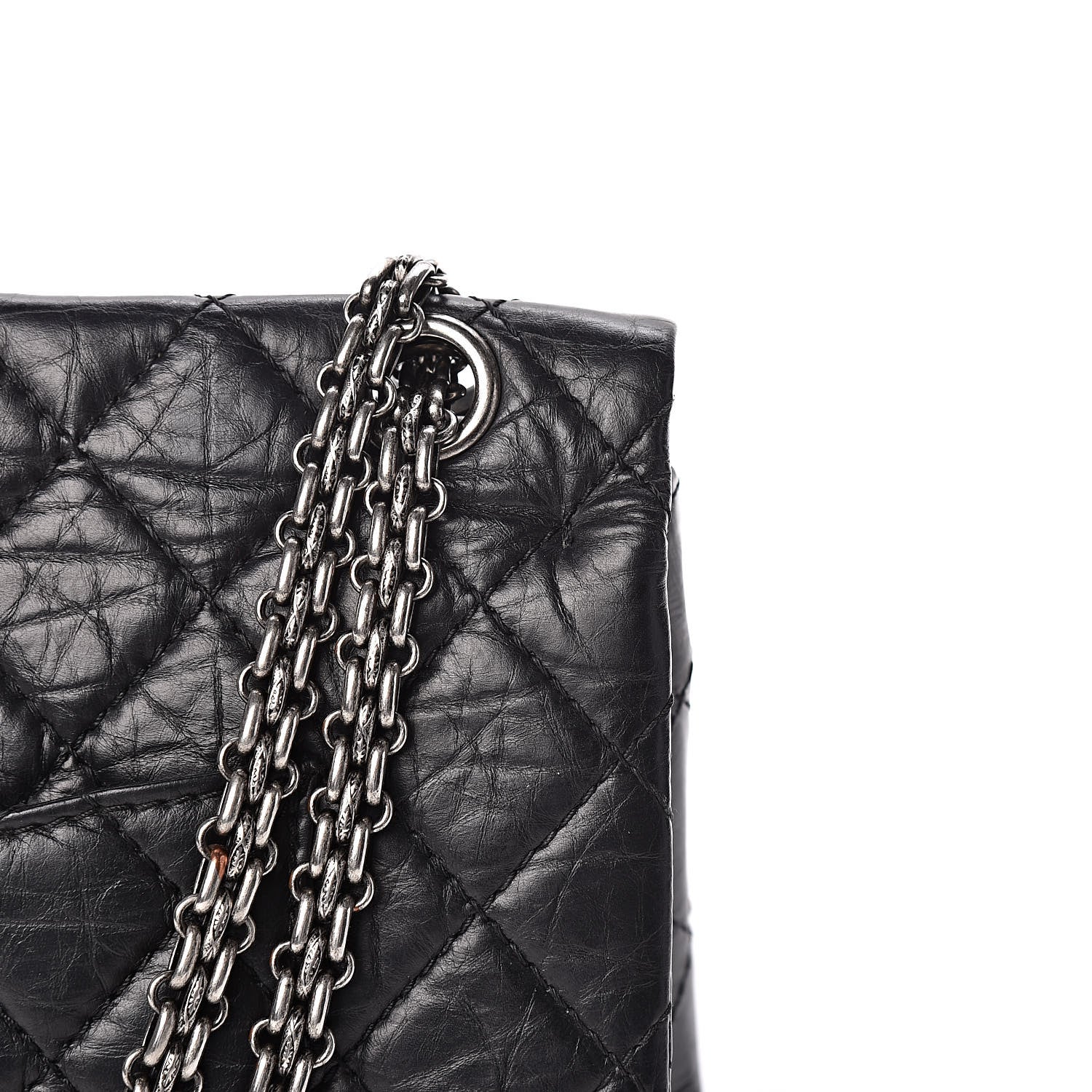 Chanel Aged Calfskin Quilted 2.55 Reissue 226 Flap Black 15 of 15