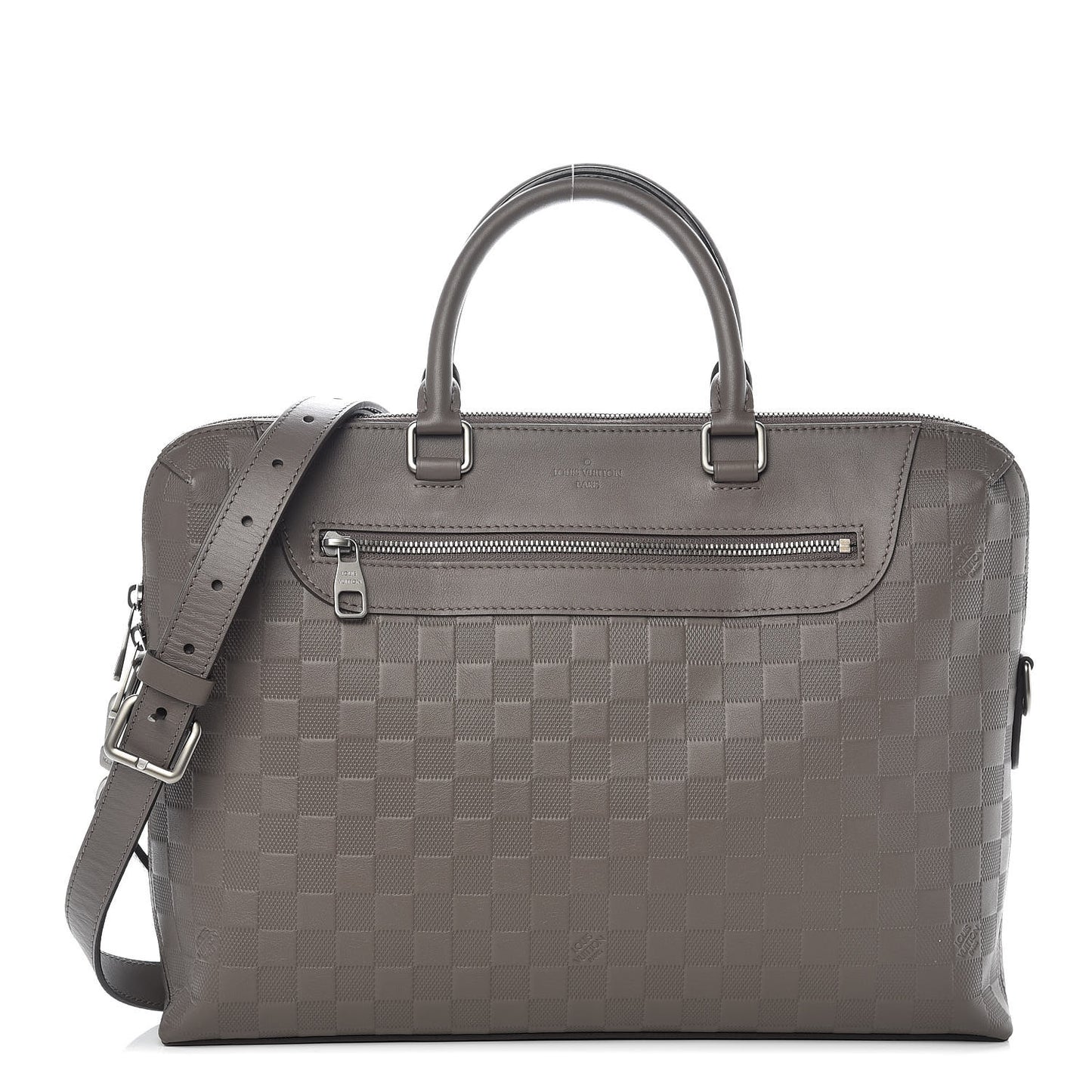 Damier Infini Porte-Documents Jour NM Granit