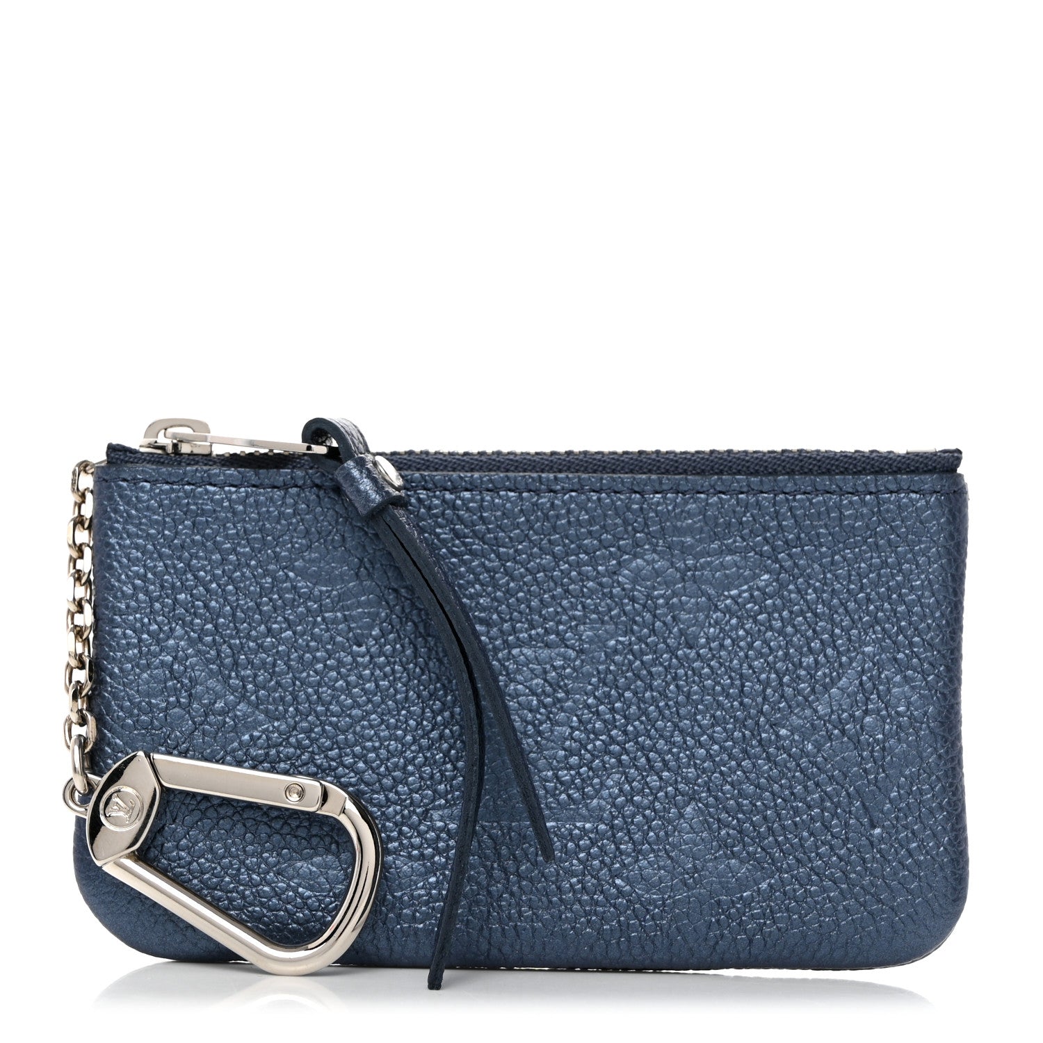 Louis Vuitton Metallic Empreinte Monogram Giant Key Pouch Navy Nacre 1 of 6