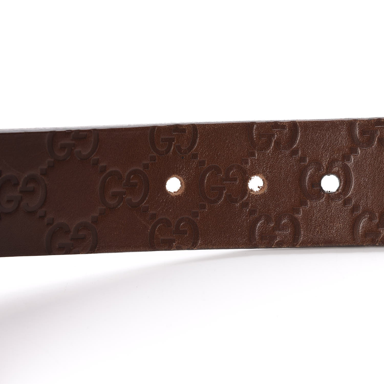 Gucci Guccissima Signature Belt 95 38 Dark Brown 7 of 9