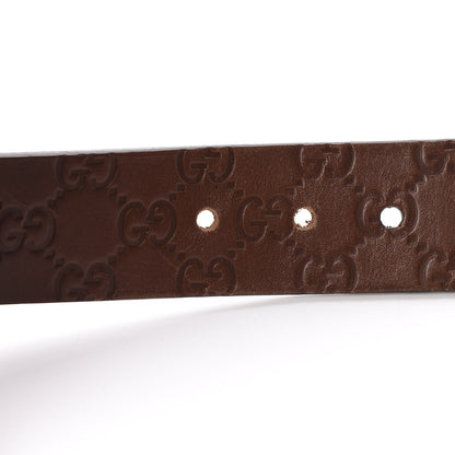 Gucci Guccissima Signature Belt 95 38 Dark Brown 7 of 9