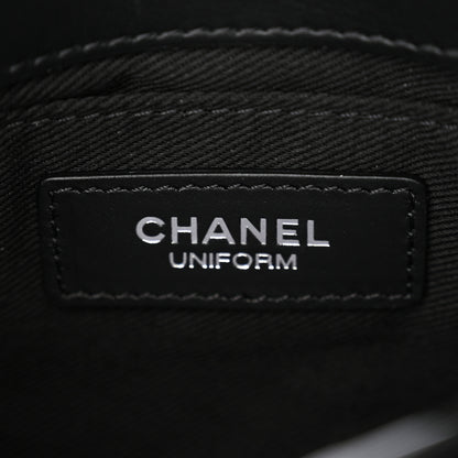 Chanel Calfskin Quilted CC Uniform Flap Belt Bag Black 5 of 10