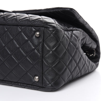 Chanel Calfskin Quilted XXL Travel Flap Bag Black 9 of 9