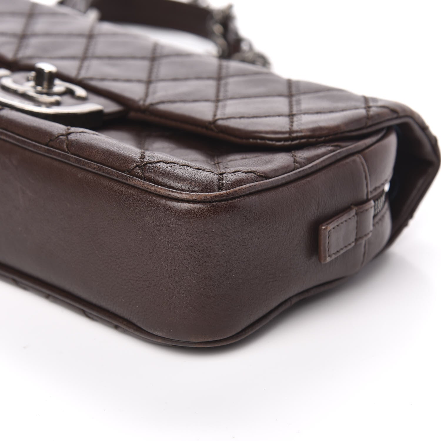 Chanel Calfskin Quilted Medium Coco Sporran Flap Brown 8 of 9