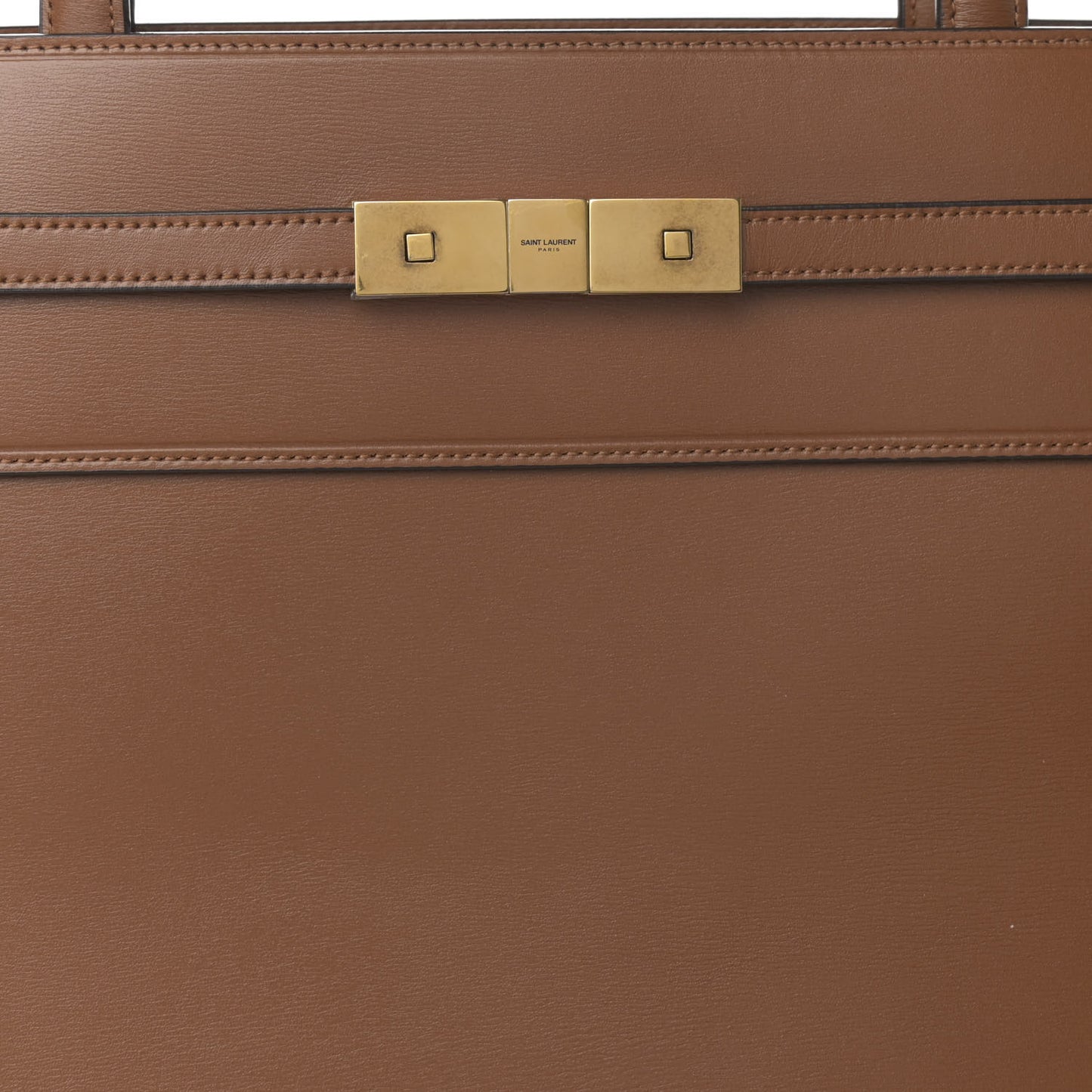 Calfskin Small Manhattan Shopper Tote Brick