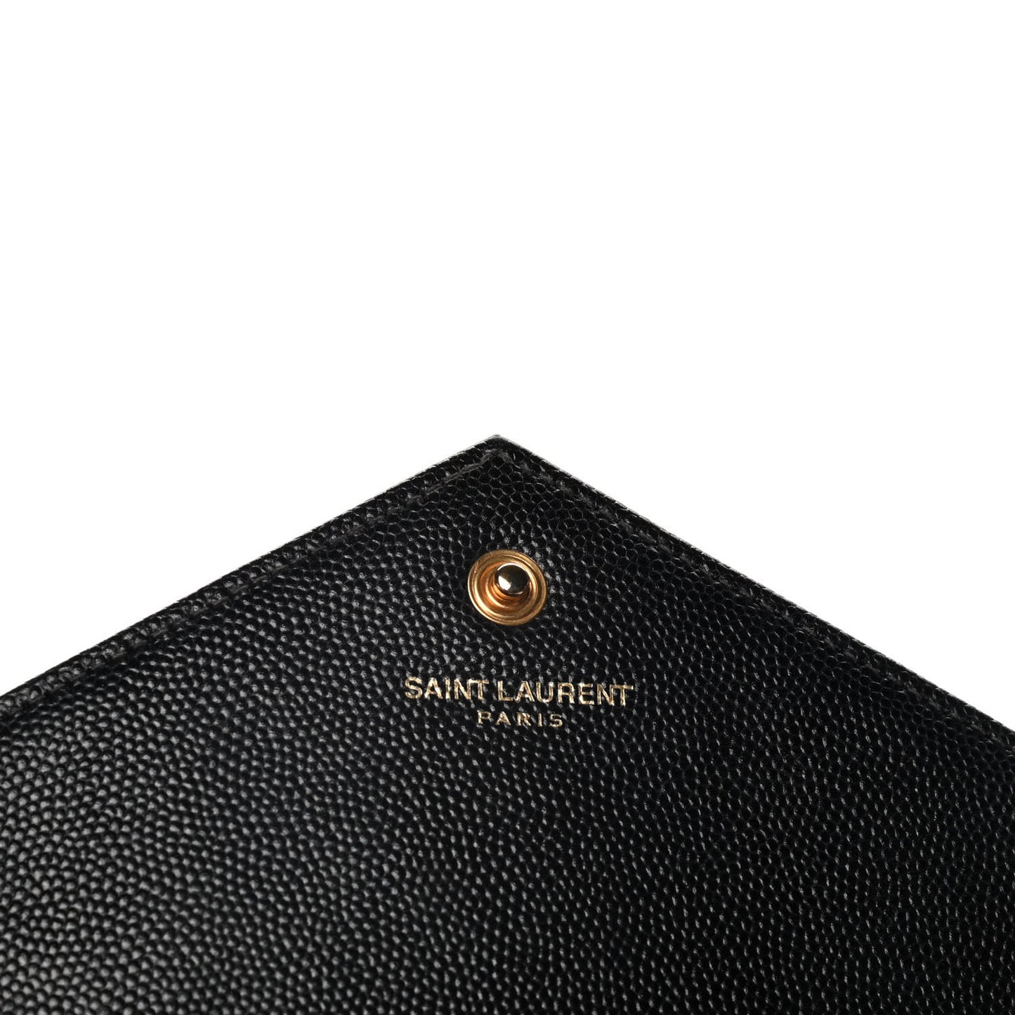 Grain De Poudre Matelasse Chevron Monogram Chain Wallet Black