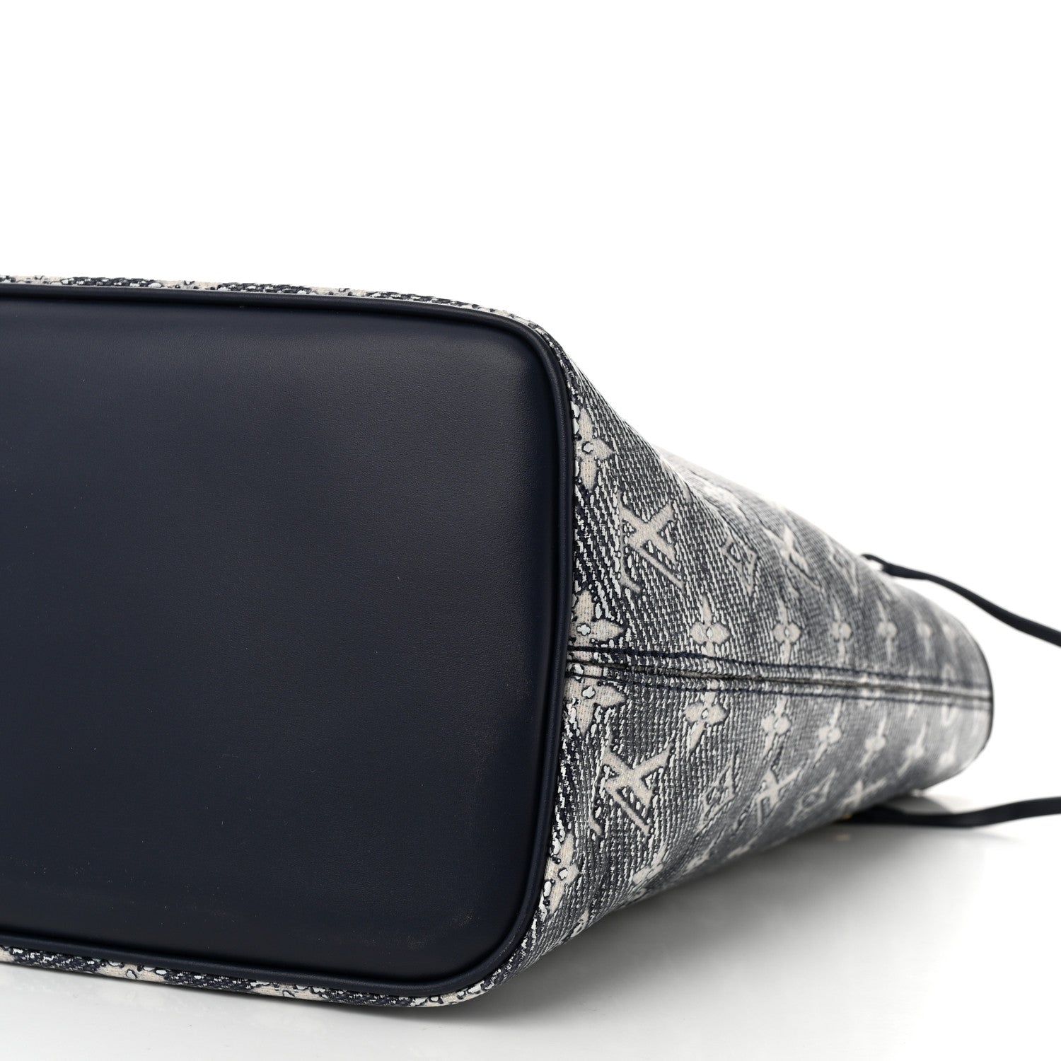 Louis Vuitton Monoglam Neverfull MM Blue 10 of 11