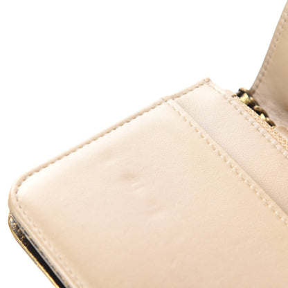 Chanel Cracked Metallic Calfskin Quilted Boy Wallet On Chain WOC Gold 9 of 15