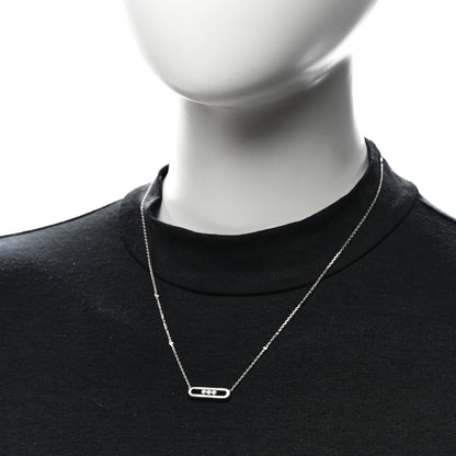 Messika 18K White Gold Diamond Baby Move Necklace 2 of 6