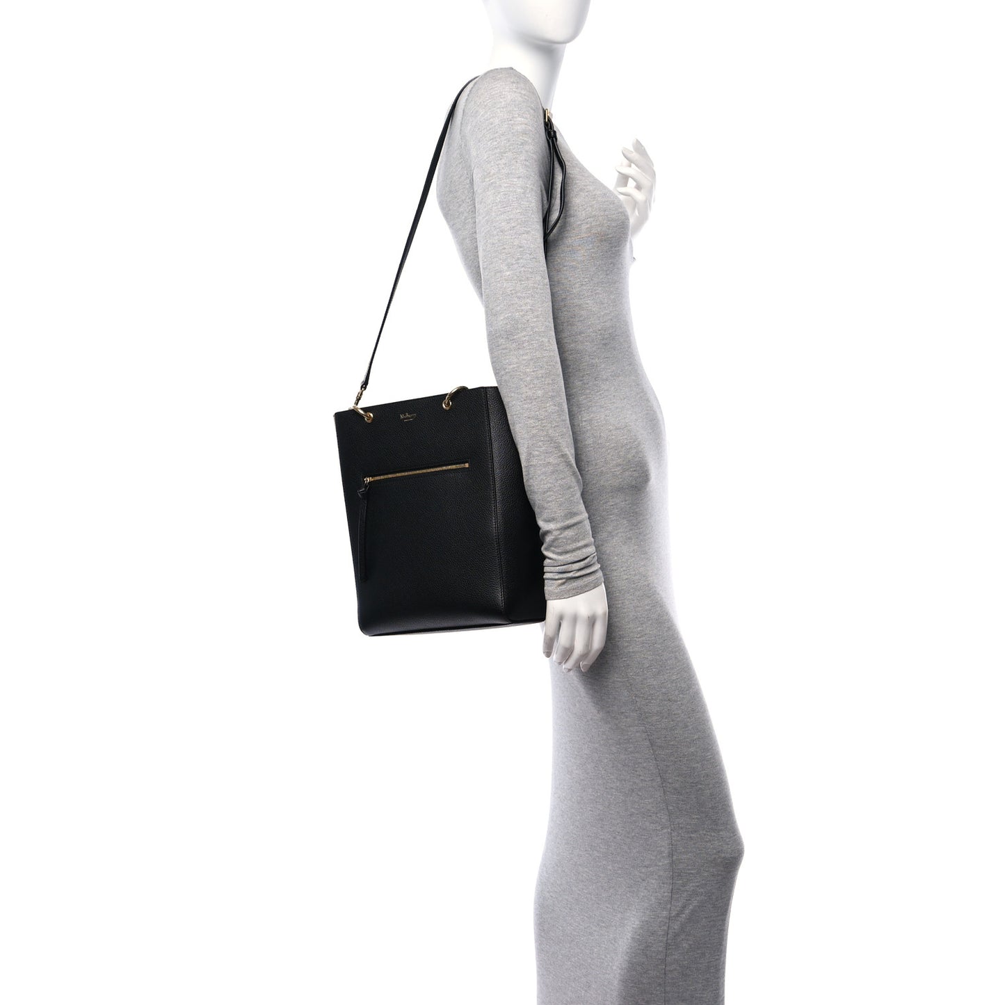 Classic Grain Small Maple Tote Black