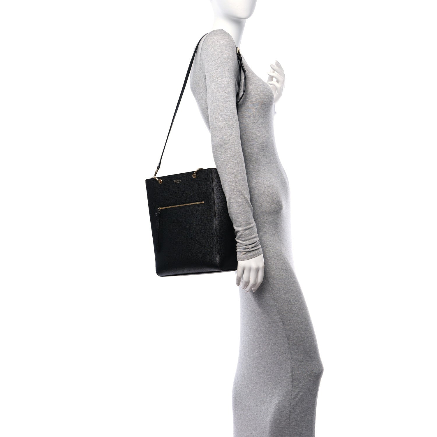 Mulberry Classic Grain Small Maple Tote Black 2 of 9