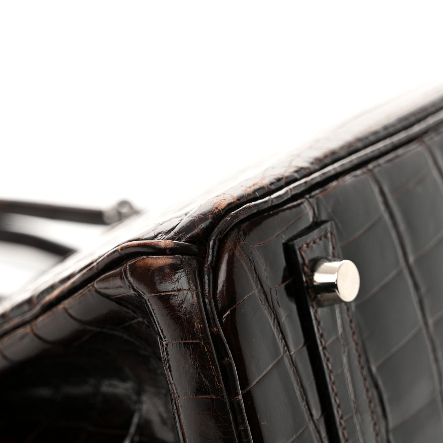 Shiny Niloticus Crocodile Birkin 30 Havane