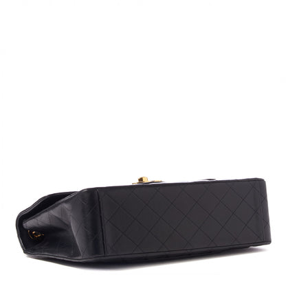 Chanel Lambskin Quilted XL Jumbo Single Flap Black 4 of 10