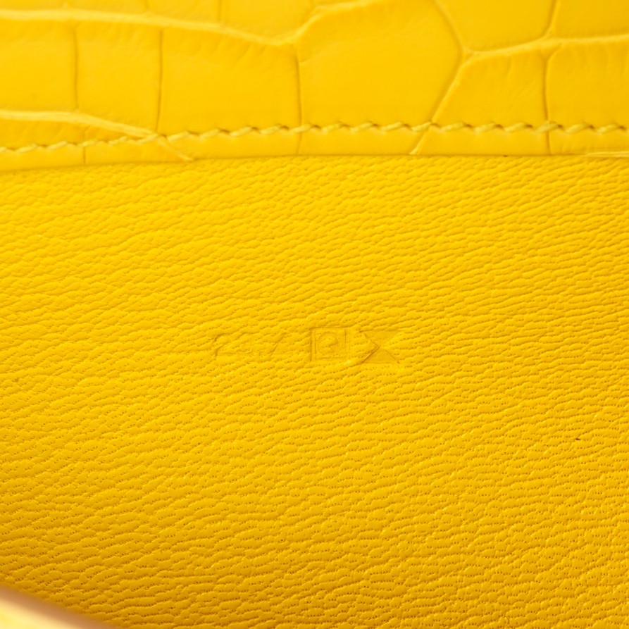 Matte Alligator Constance Wallet Mimosa