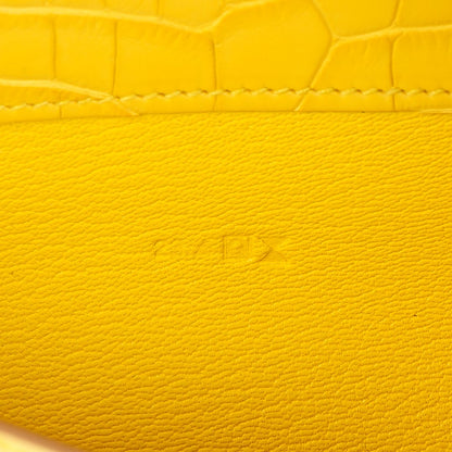 Hermes Matte Alligator Constance Wallet Mimosa 7 of 7