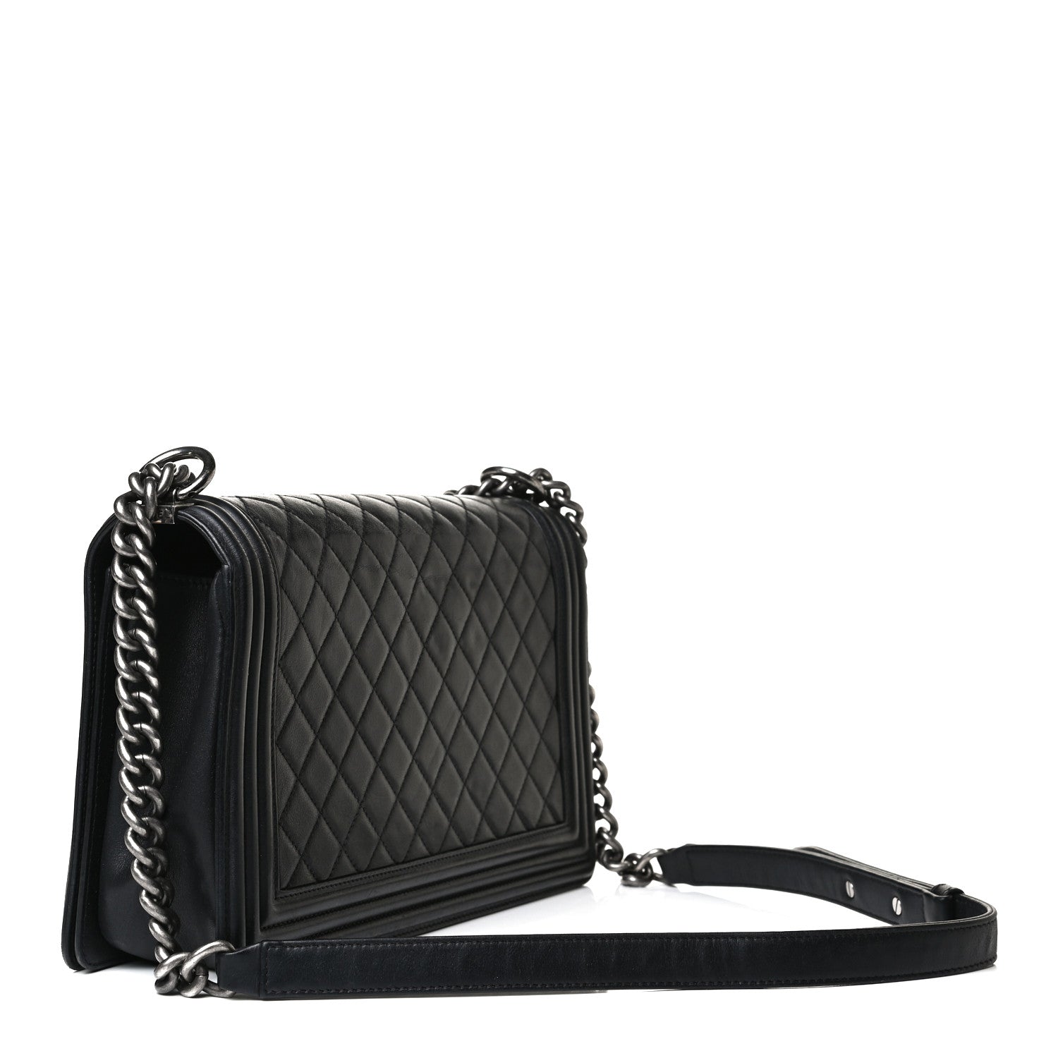 Chanel Calfskin Quilted New Medium Boy Flap Black 2 of 17