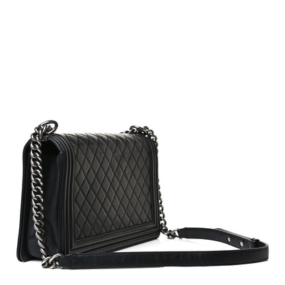 Chanel Calfskin Quilted New Medium Boy Flap Black 2 of 17