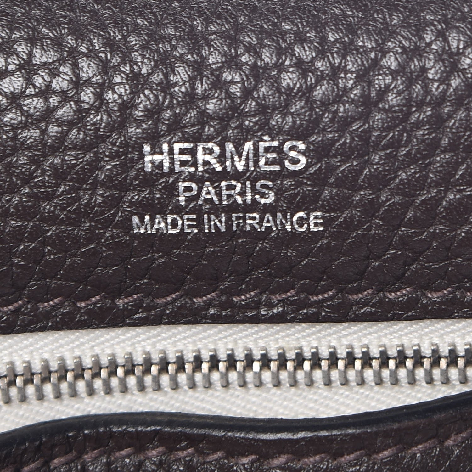 Hermes Taurillon Clemence Alfred 35 Chocolate 6 of 13