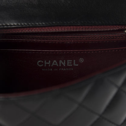 Chanel Lambskin Quilted Mini Square Flap Black 6 of 13
