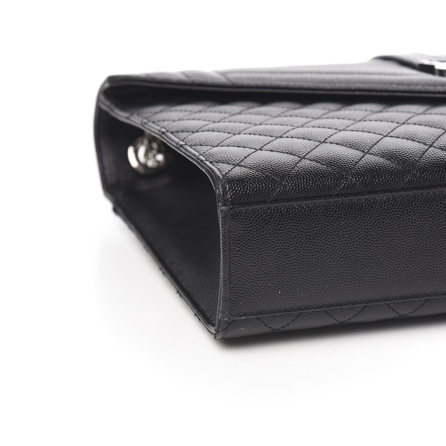 Grain De Poudre Large Tri-Quilt Monogram Satchel Black