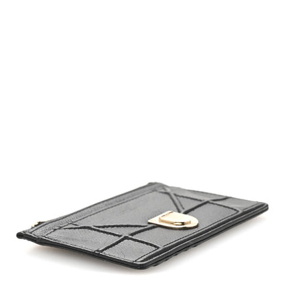 Christian Dior Grained Calfskin Cannage Diorama Wallet Black 4 of 10