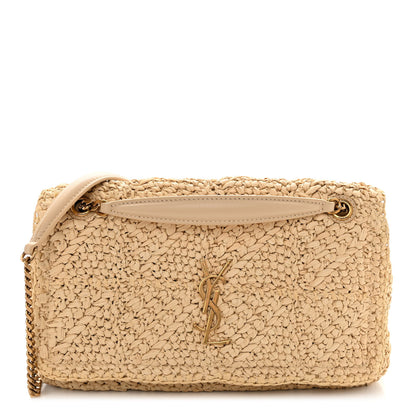 Saint Laurent Raffia Monogram Medium Jamie Natural Avorio 1 of 10