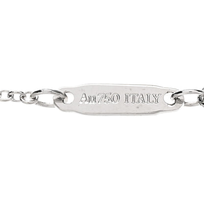 Tiffany 18K White Gold Small T Smile Pendant Necklace 5 of 5