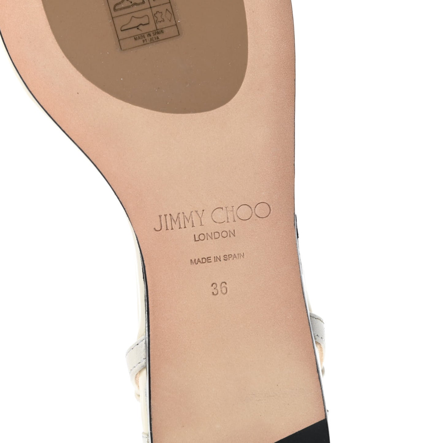 Nappa Patent Alodie Flat Sandals 36 Latte