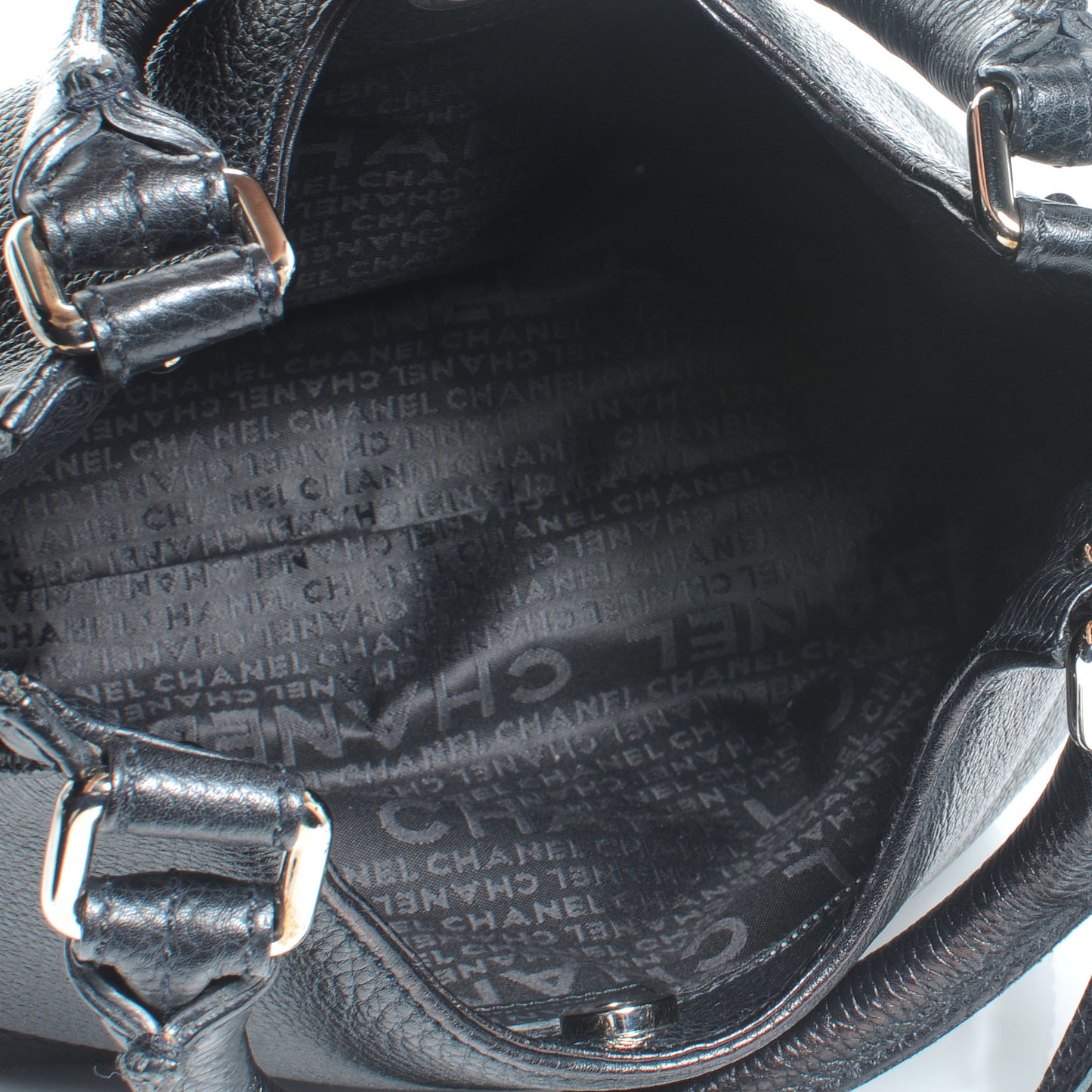 Leather Tassel Hobo Black