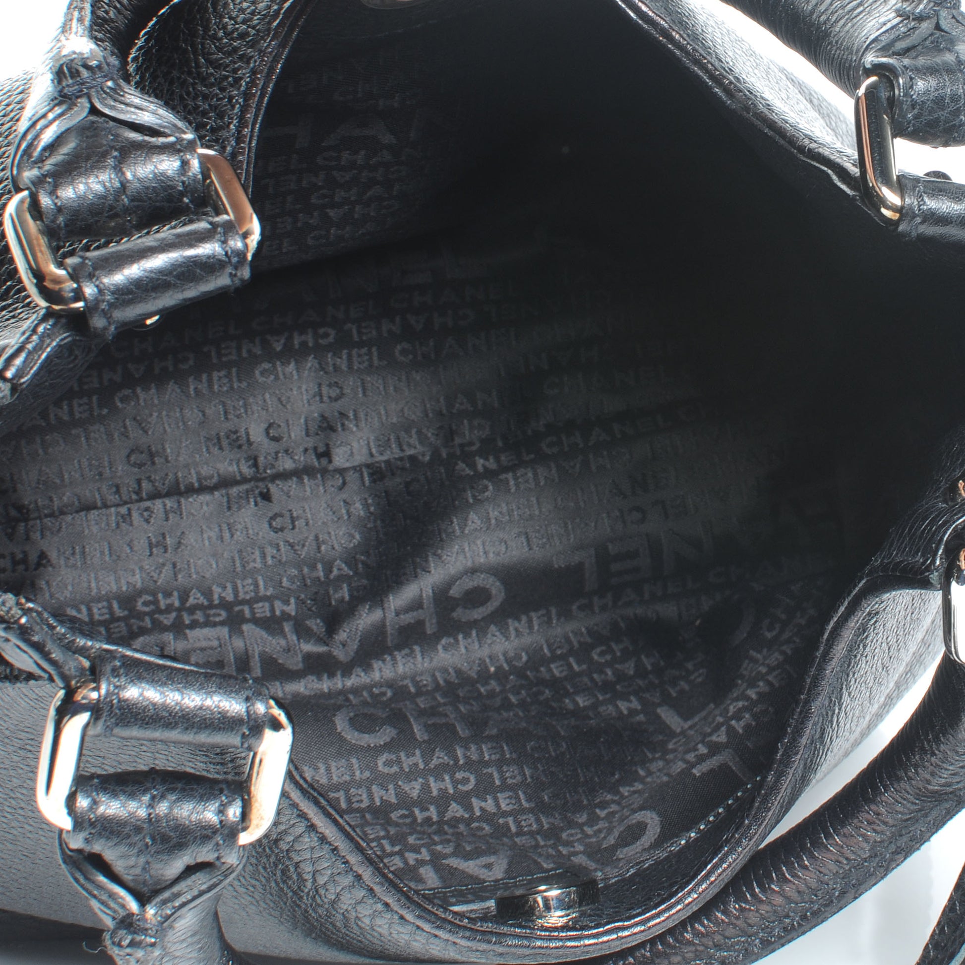 Chanel Leather Tassel Hobo Black 5 of 7